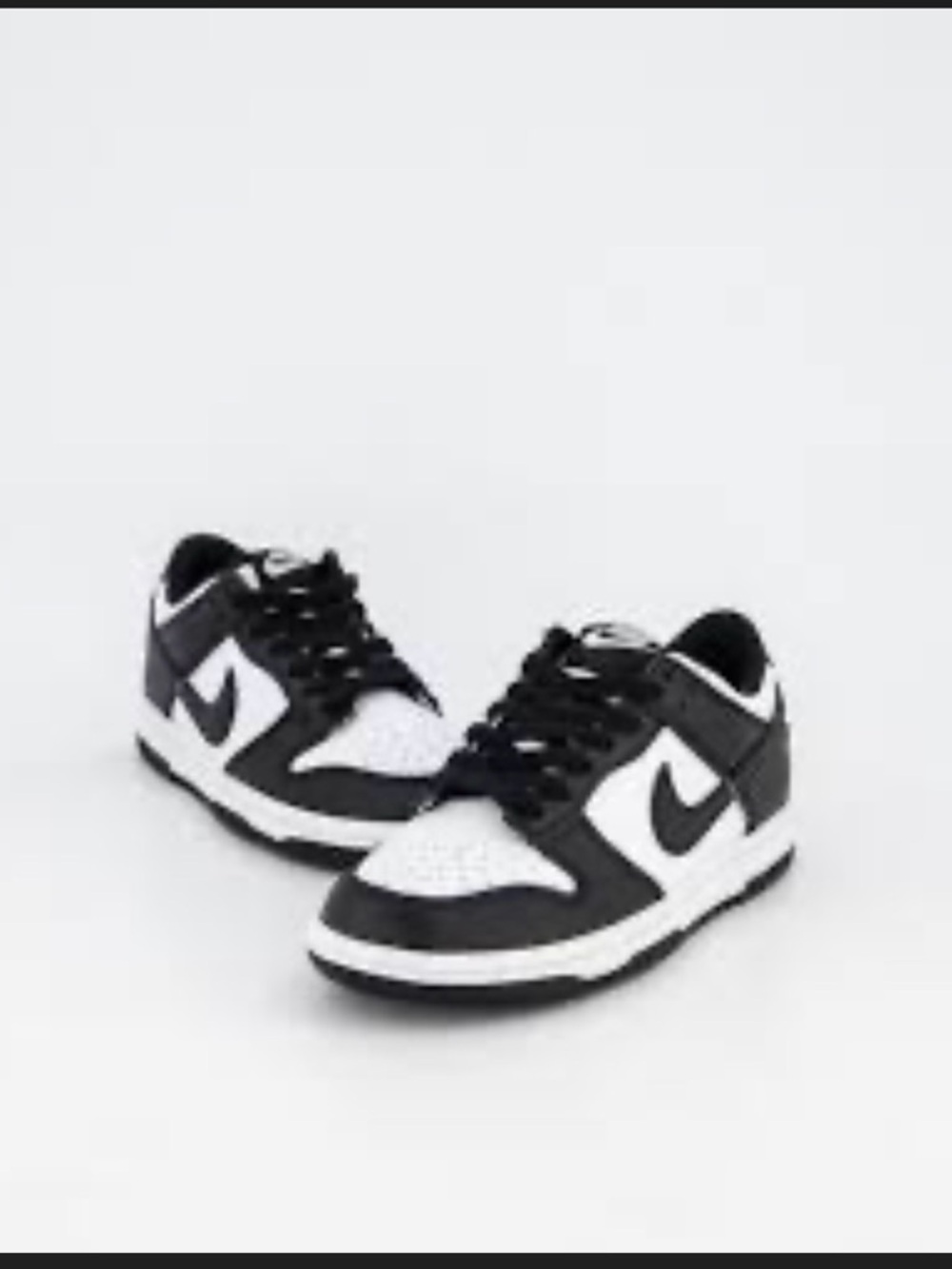Nike Kids Black and White Low-Top Sneakers